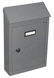 CASSETTA POSTALE 2500 C C/TETTO E CIL 20X6X30 GRIGIO- 6,0 pz