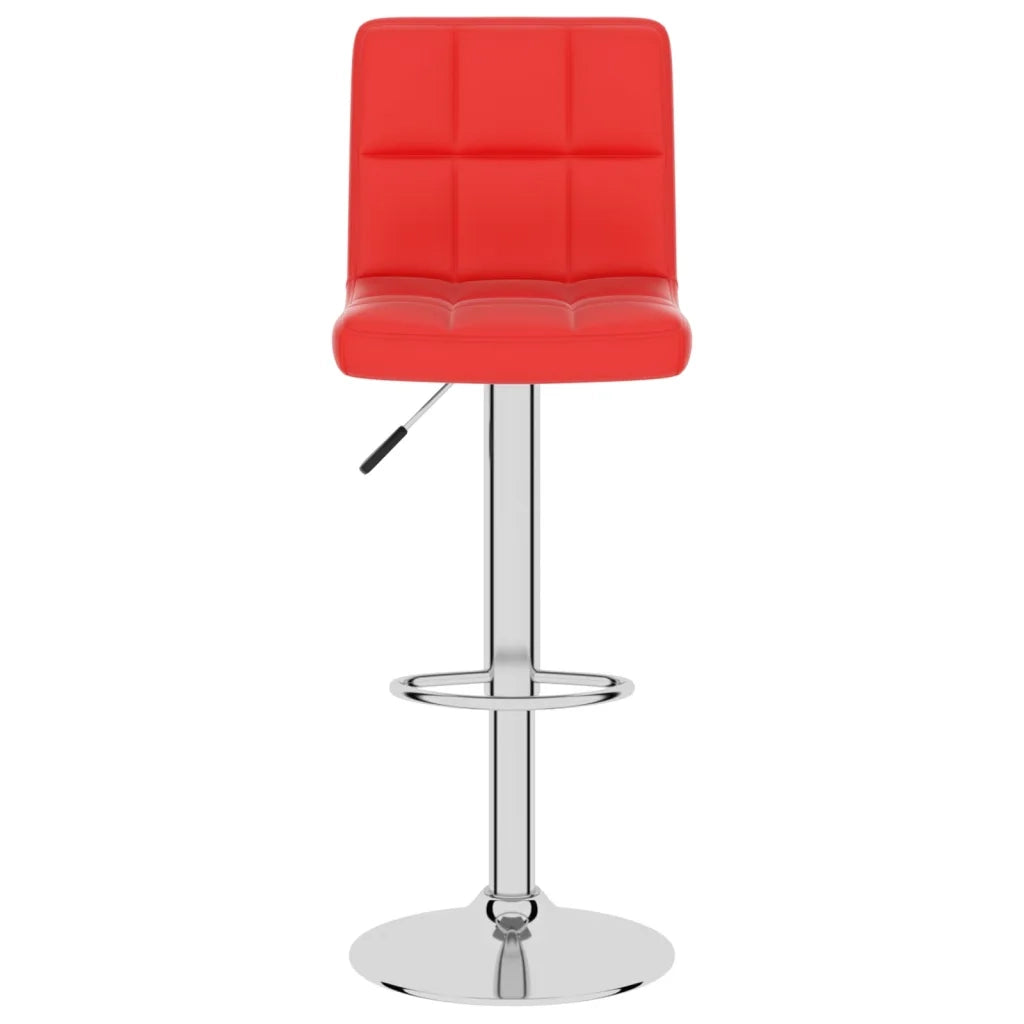 Sgabello da Bar Rosso in Similpelle