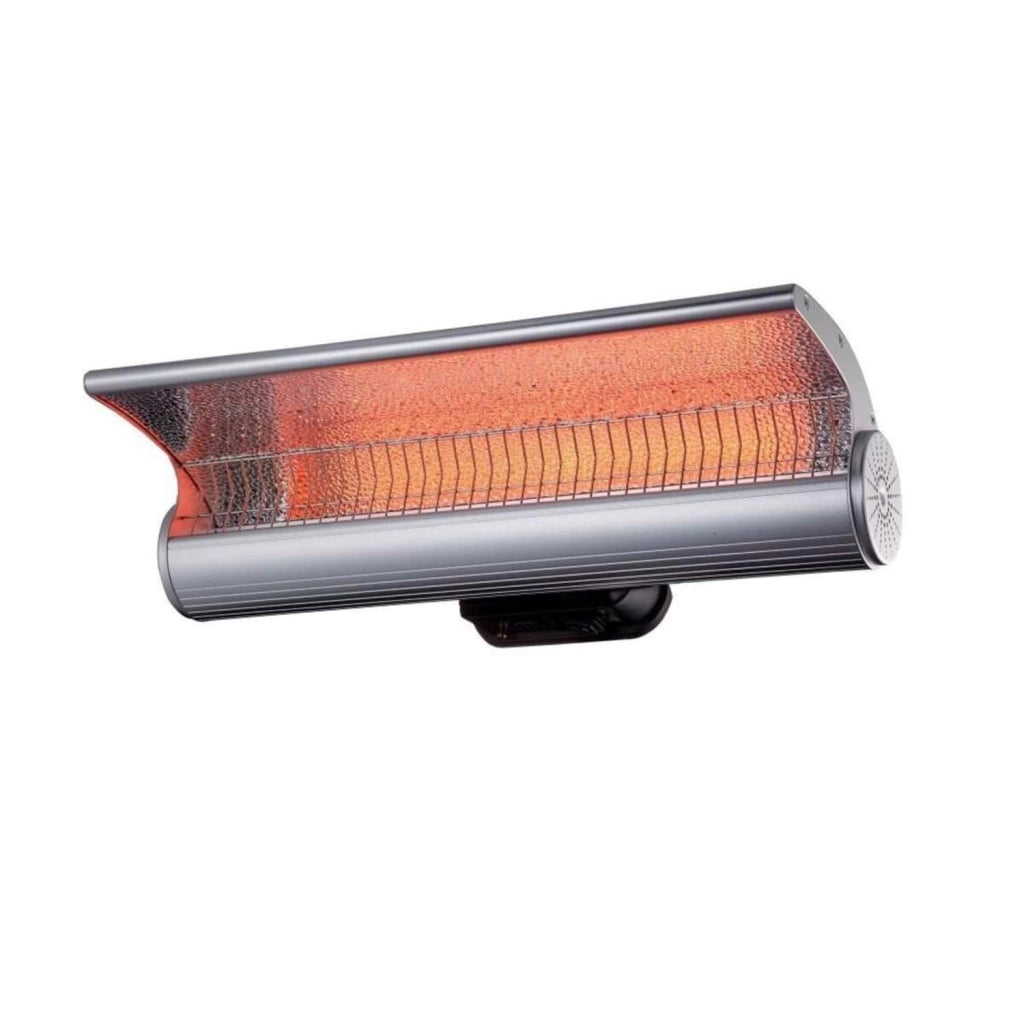 Sined Stufa Infrarossi Parete 2000 Riscaldatore Riflettente Parete Con Telecomando 2000w Grigio Con Telecomando Ottimo Anche Come Diffusore Di Calore a Parete Protetto Contro i Getti Dacqua Ip65