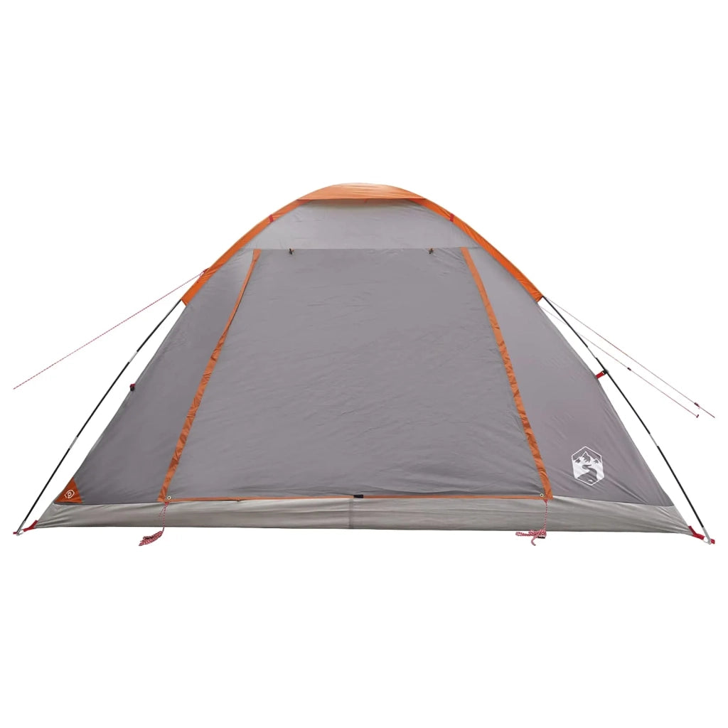 Tenda da campeggio con tetto Grigio e arancione 6 persone 42028654