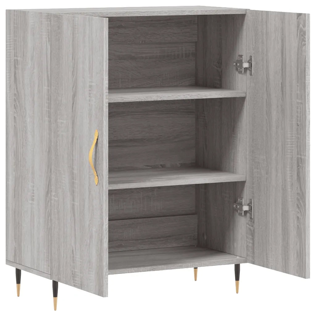 Credenza Grigio Sonoma 69,5x34x90 cm in Legno Multistrato 827706
