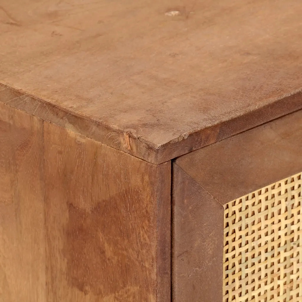 Credenza | Madia | Buffet da pranzo | Armadio da pranzo 60x35x75 cm in Legno Massello di Mango