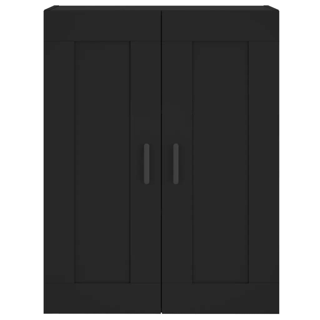 Mobile a Parete Nero 69,5x34,90 cm in Legno Multistrato 830389