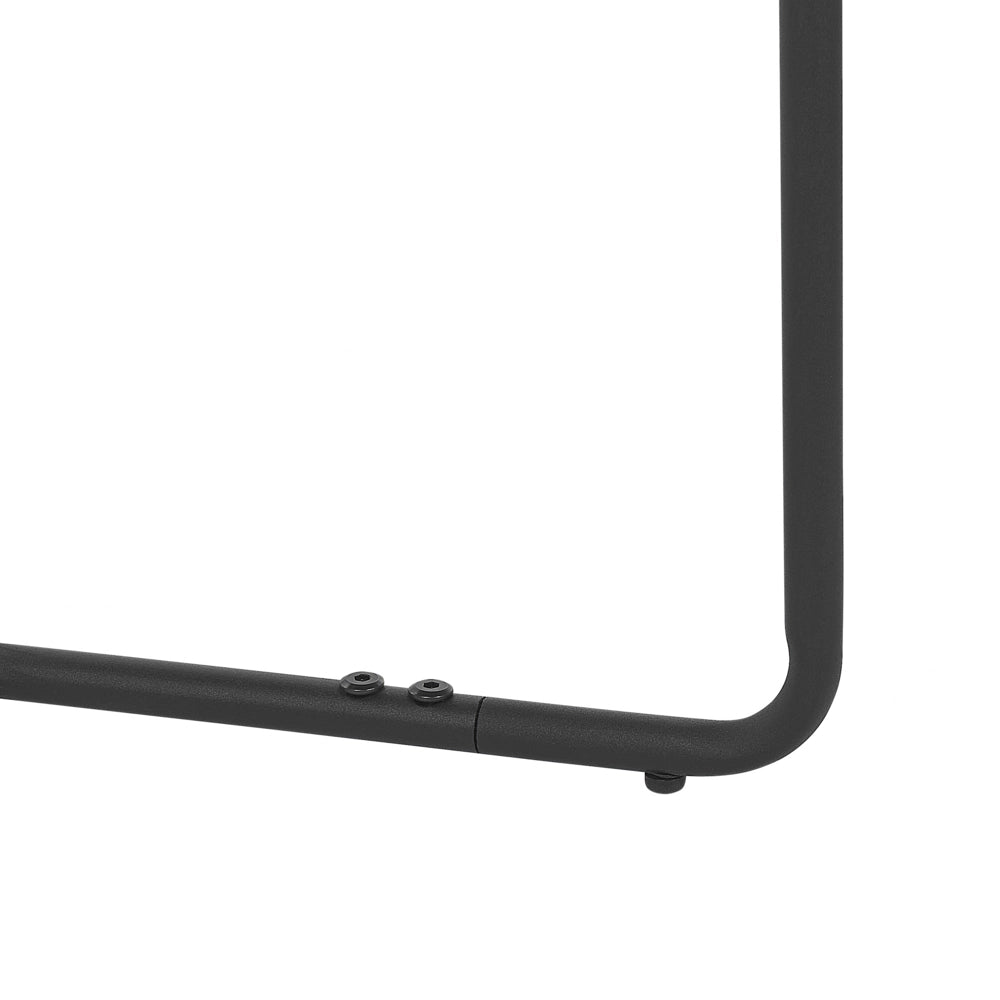 Tavolino Effetto Cemento con Gambe in Metallo Nero Rotondo Grande 80 x 80 x 40 cm Mobili Soggiorno