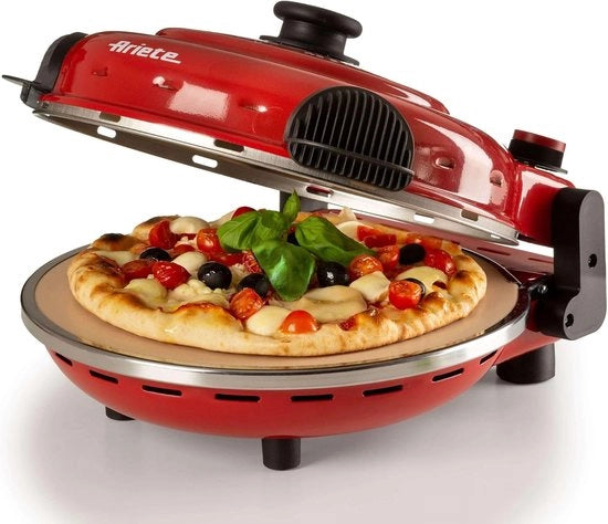 Forno Pizza Piccolo - Pizza in 4 Minuti - Forno a 400 Gradi - Cottura in 4 Pollici - Rosso 919, 34 x 30 x 19 cm; 3,94 kg