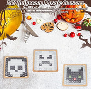 Set di mosaico per DIY tema Halloween - Colle mosaico a mano - Set da 3 - Gel mosaico - Colori misti - Guida per principianti - Decorazione domestica artigianale