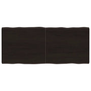 Piano Tavolo Marrone Scuro 140x60x(2-4)cm Rovere Non Trattatocod mxl 79413