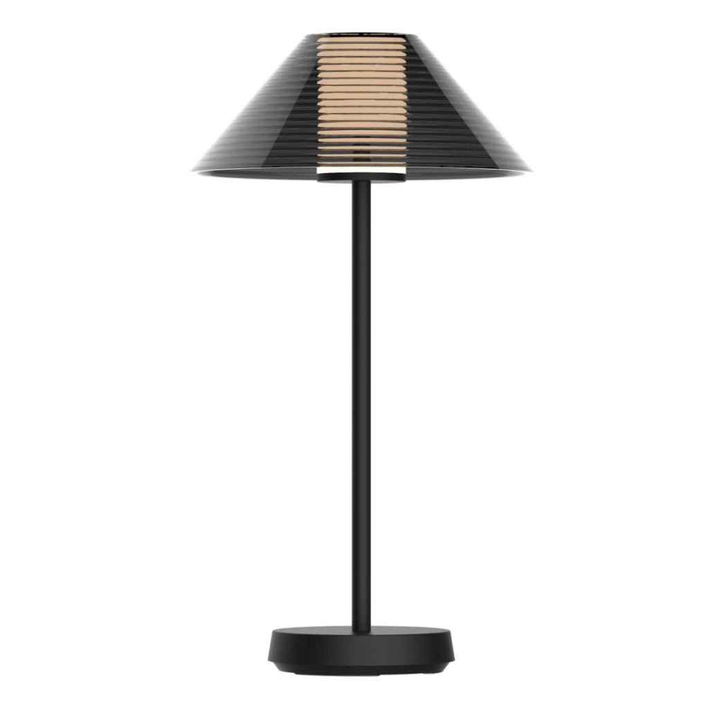 Lampada tavolo esterna nera LED 3,4W 2700K USB-C IP44 Polux