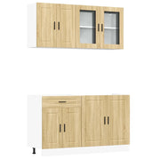 Set Armadio pensile | Mobili da Cucina 4 pz Porto Rovere Sonoma in Truciolato