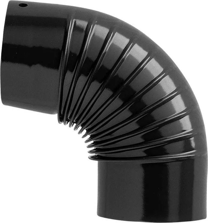 GOMITO SMALTATO 90  ° 'CLASSIC'  EE ? 150 mm - Col. nero - SAVE