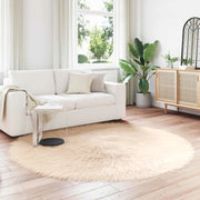 Tappeto in finta TAFALLA Beige Ø 160 cm Poliestere 42021494