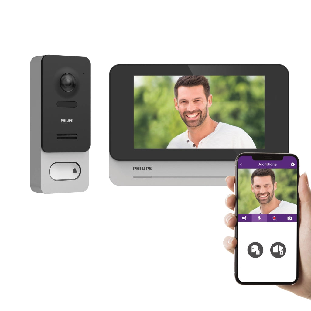 Videocitofono Connesso Wifi Senza fili touchscreen 7''  - Philips WelcomeEye Wireless - 531039