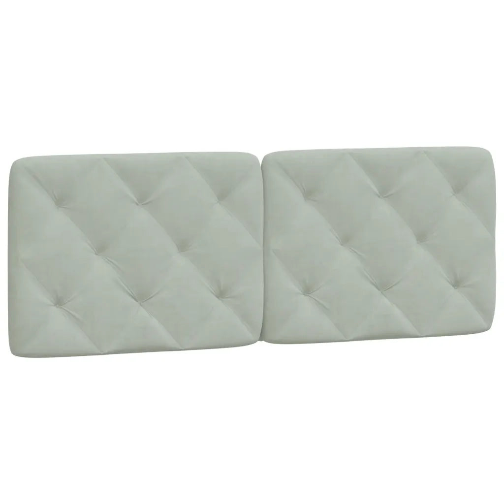 Giroletto con LED senza Materasso-Struttura Letto Grigio Chiaro 140x190 cm in Velluto