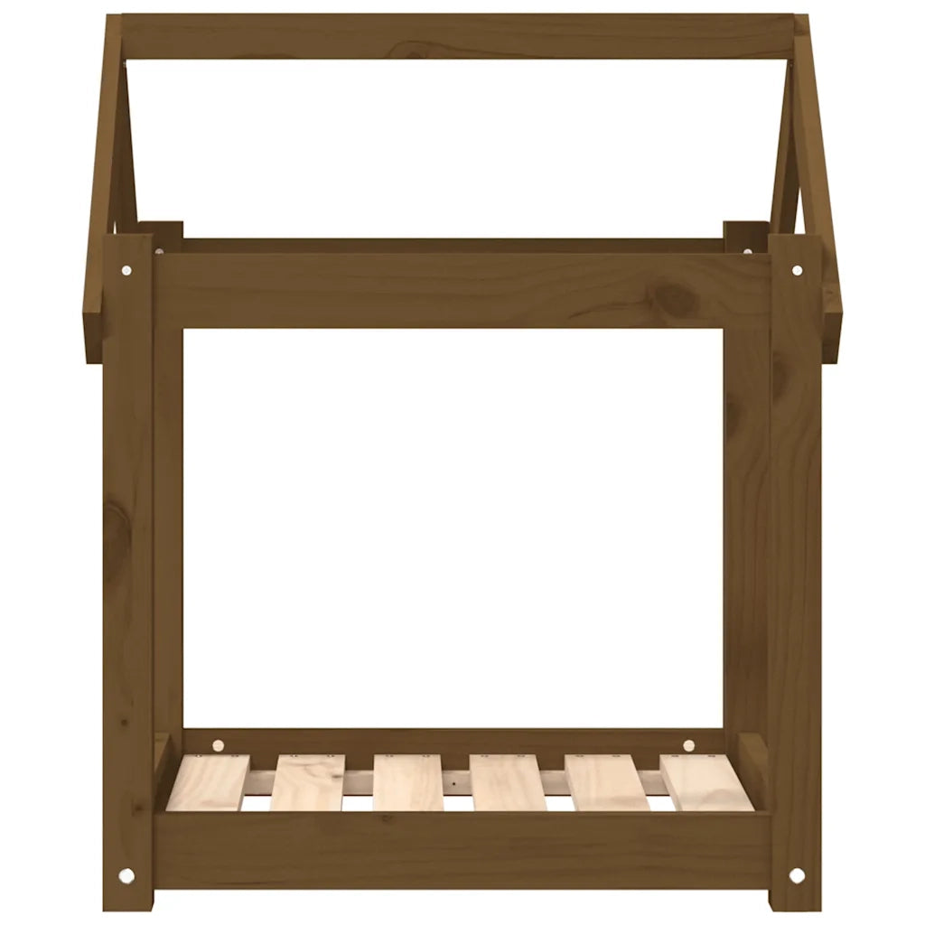 Cuccia per Cani Ambra 61x50x70 cm in Legno Massello di Pino CFW3804899