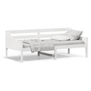 Letto singolo | Letto per adulti | Dormeuse senza Materasso Bianca 80x200 cm Legno Massello Pino