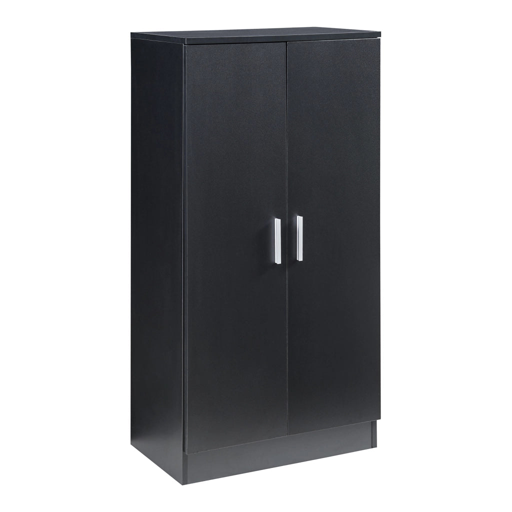 Armadio Portascarpe Notribontaa con 7 Scomparti Scarpiera 108 x 55 x 35 cm - Nero [en.casa]