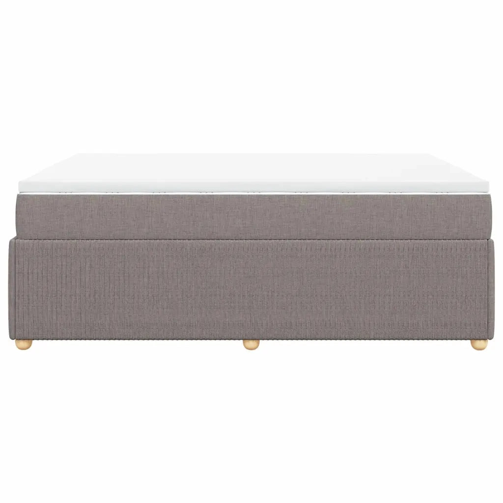 Giroletto a Molle con Materasso Tortora 140x200 cm in Tessuto 3285578