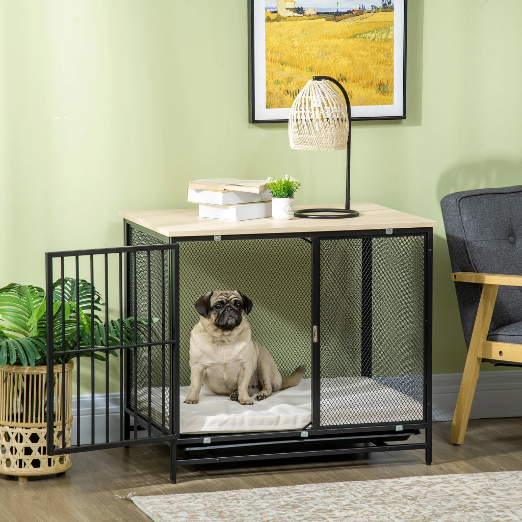Gabbia per Cani ¨C Zephmum ¨C Nero, 80x55x71 cm