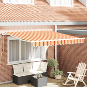 Tenda Retrattile Automatica Gialla e Arancione 300x250 cm