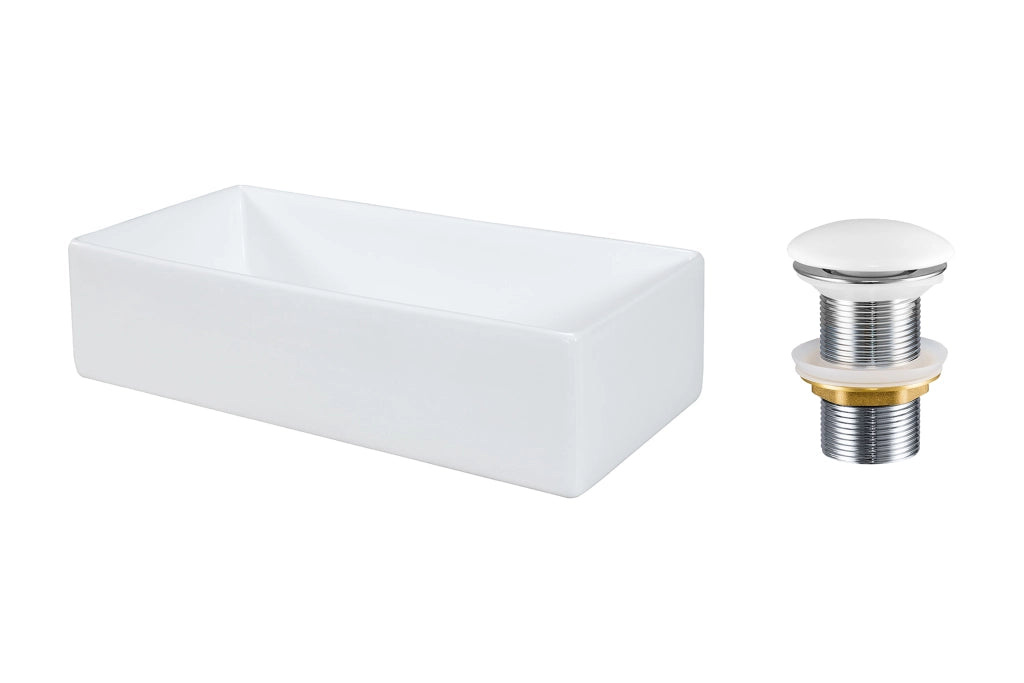 Set lavabo con tappo click-clack Lavabi da appoggio 45 x 1401 x 22 cm
