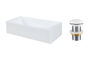 Set lavabo con tappo click-clack Lavabi da appoggio 45 x 1401 x 22 cm