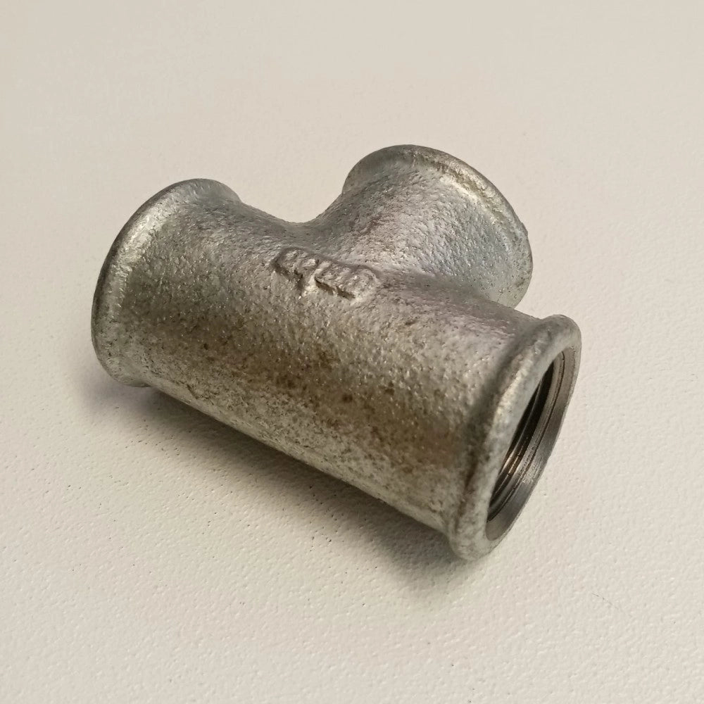 Raccordo fff da 1''+1/4 tee t ghisa zincata malleabile raccordo di connessione a 3 vie