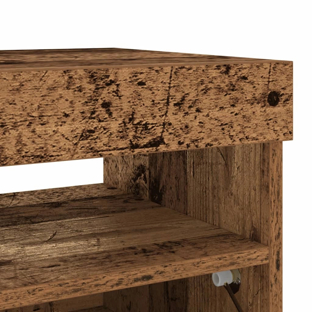 Mobile TV multimediale scaffale TV credenza mobile TV sala da pranzo soggiorno camera da letto con luci LED legno vecchio legno ingegnerizzato 02_0026838