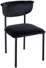 Sedia visitatore in velluto Gambell 1