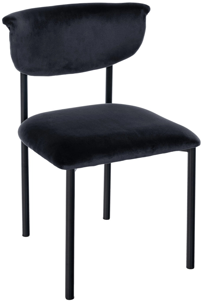 Sedia visitatore in velluto Gambell 1