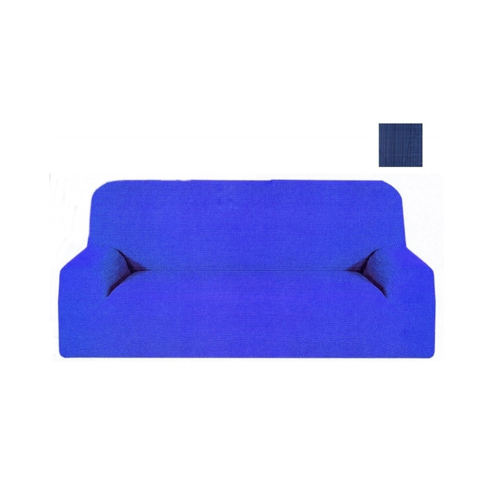 Trade Shop - Copridivano 3 Posti Estendibile Da 170 A 250 Cm Copri Divano Elasticizzato - Blu