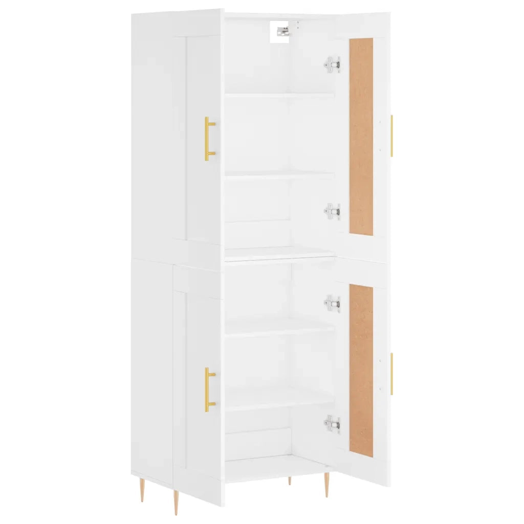 Credenza Bianca 69,5x34x180 cm in Legno Multistrato 3199673