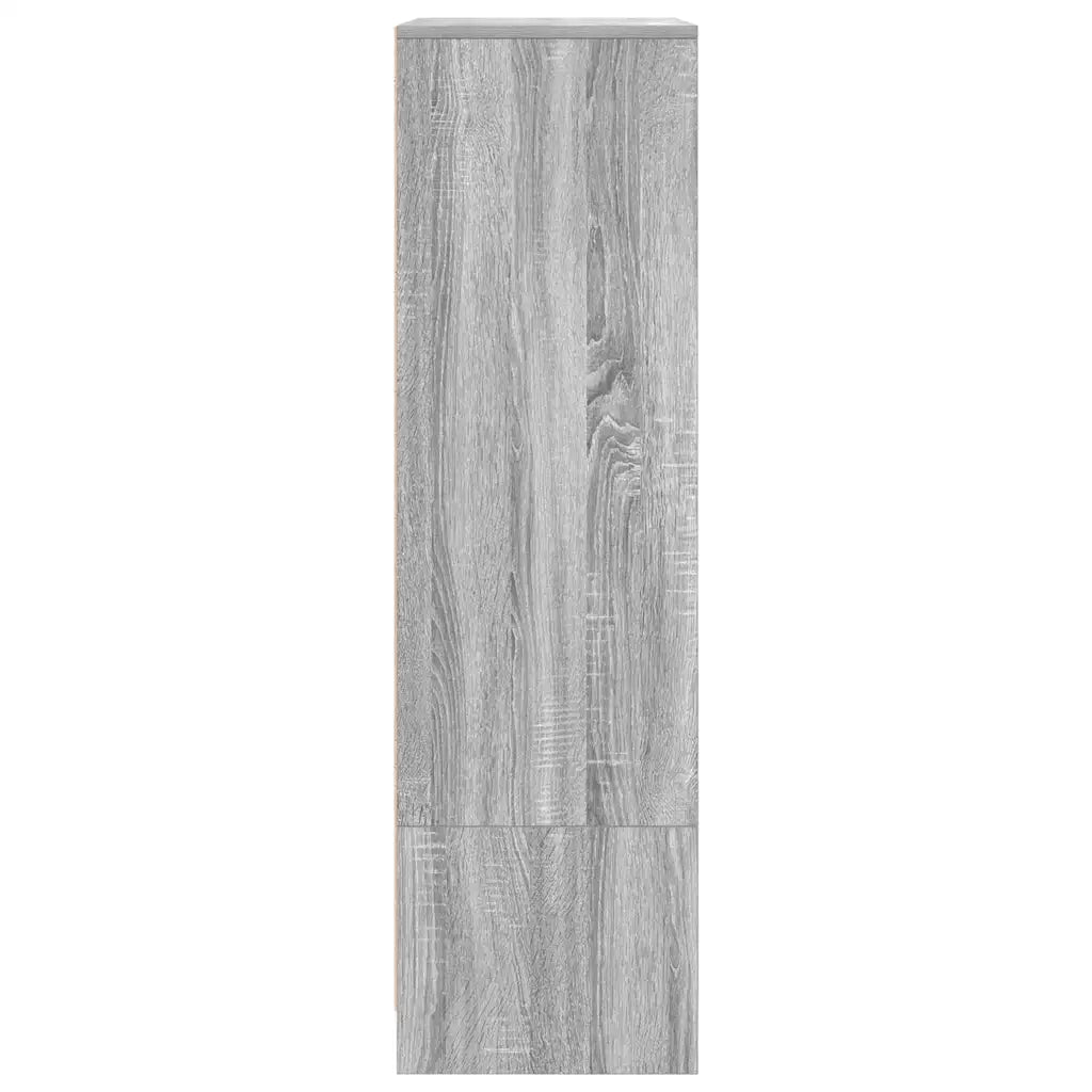 Armadio con Cassetto Grigio Sonoma 55,5x34x119,5 cm Truciolato