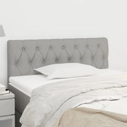 Testiera-Testata Decorativa Grigio Chiaro 90x7x78/88 cm in Tessuto