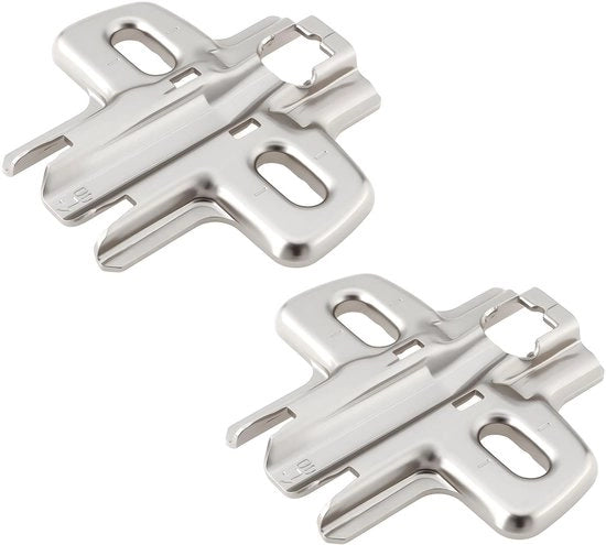 Montaggio piastra 37x32mm - 2 pezzi - Compatibile con Sensys 8099/9075007 - Metallo - Resistenza alla corrosione - Resistenza al trascinamento - Accessori per mobili