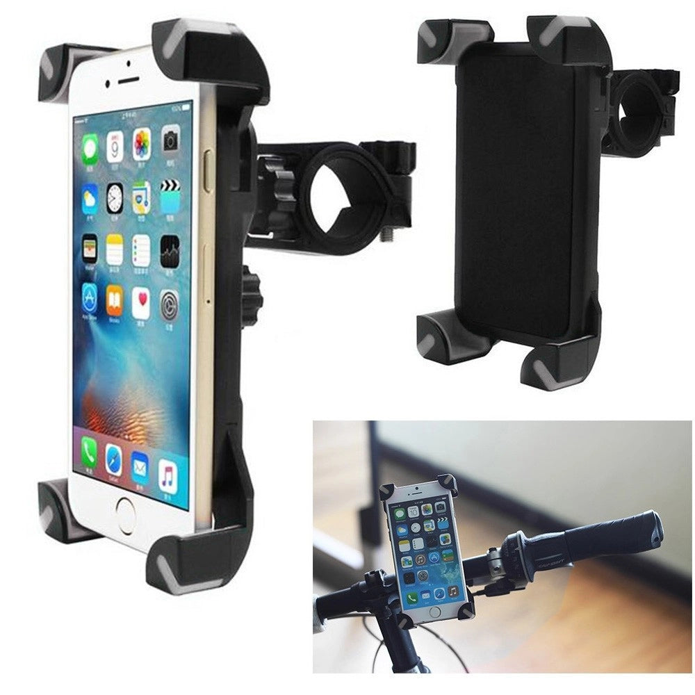Trade Shop - Porta Cellulare Per Bicicletta Manubrio Bici Supporto Regolabile Smartphone Gps -