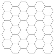 Piastrella Esagonale 50 pcs Bianco e Grigio 30 x 30 cm 42046224
