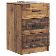 Comodino | Armadio da Notte | Mobiletto da notte con cassetto Legno antico 43 x 41 x 63,5 cm