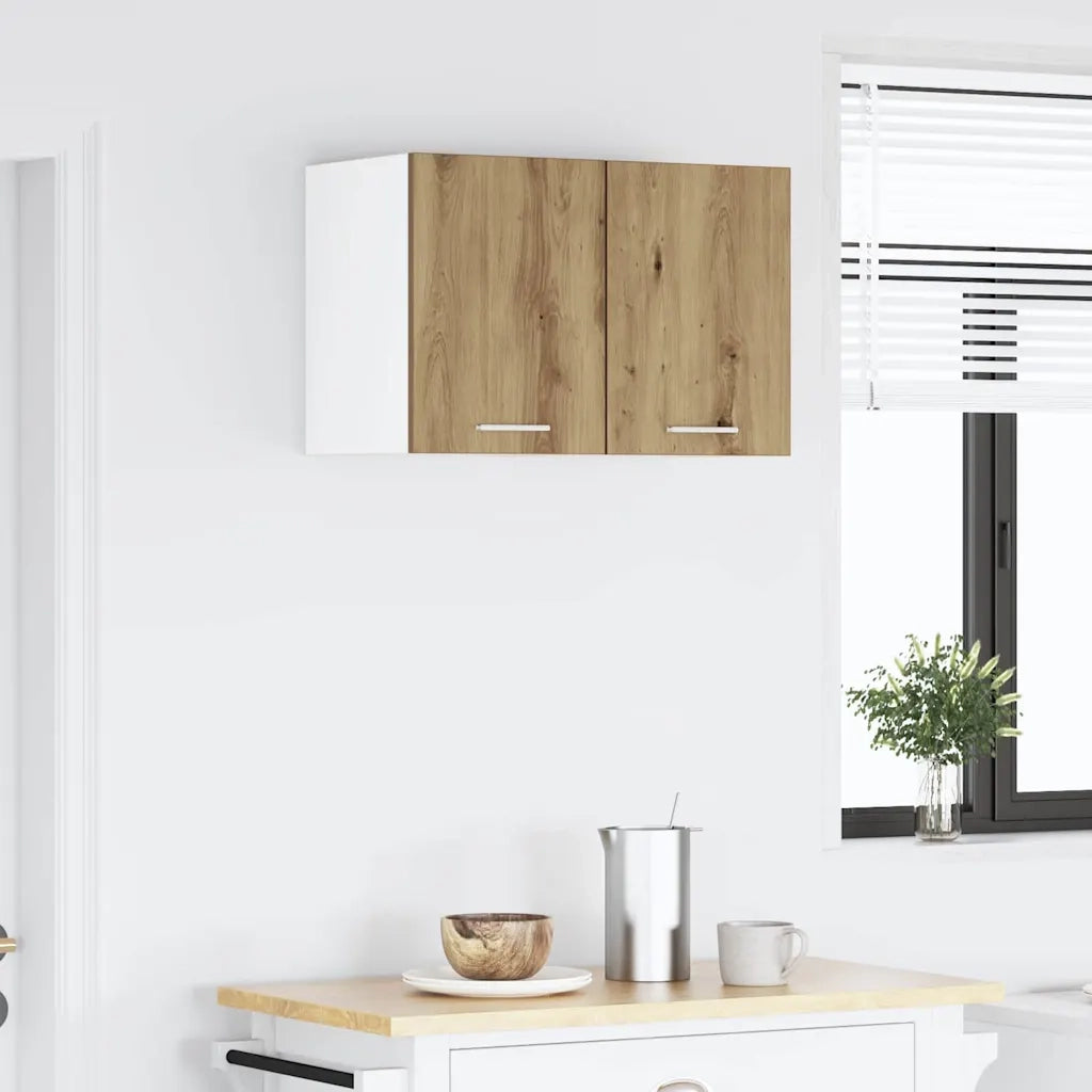 Armadio pensile Rovere Artigiano e Bianco 30 x 31 x 40 cm 884128