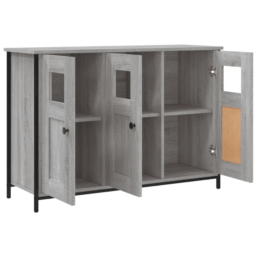 Credenza Grigio Sonoma 100x35x70 cm in Legno Multistrato 835522