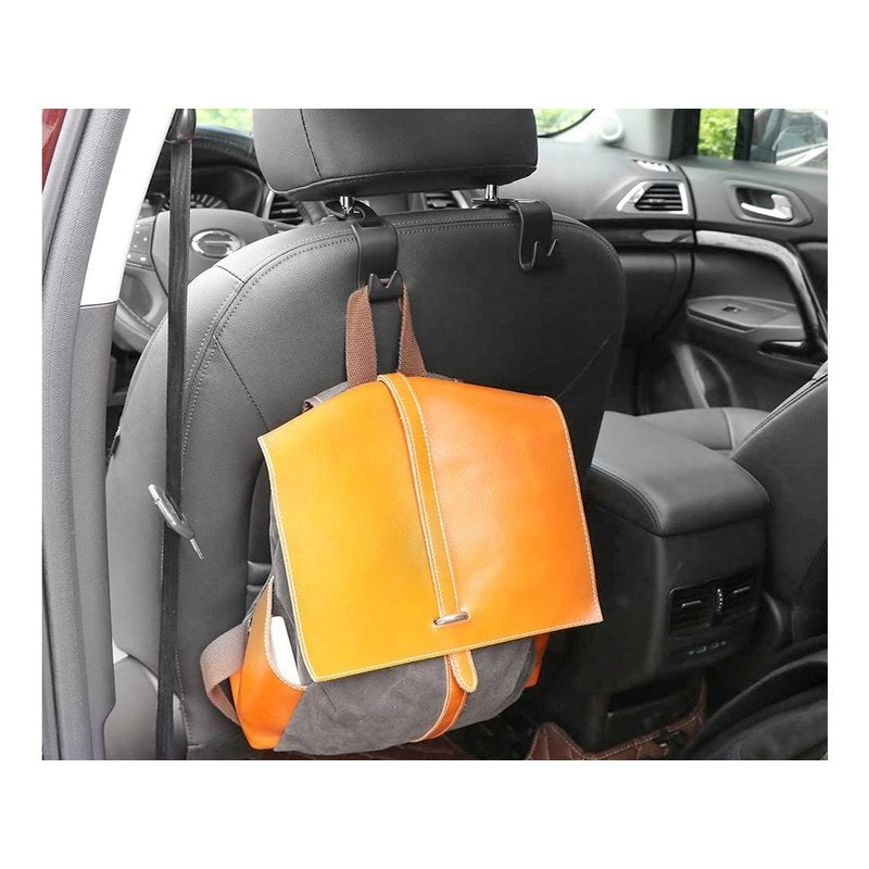 4 PZ Gancio per Poggiatesta Sedile Anteriore e Posteriore Auto Appendiabiti Porta Borsa Sacco Fino a 10KG