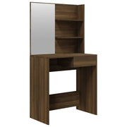 Toletta dal design contemporaneo con specchio 74,5 x 40 x 141 cm marrone 02_0006344