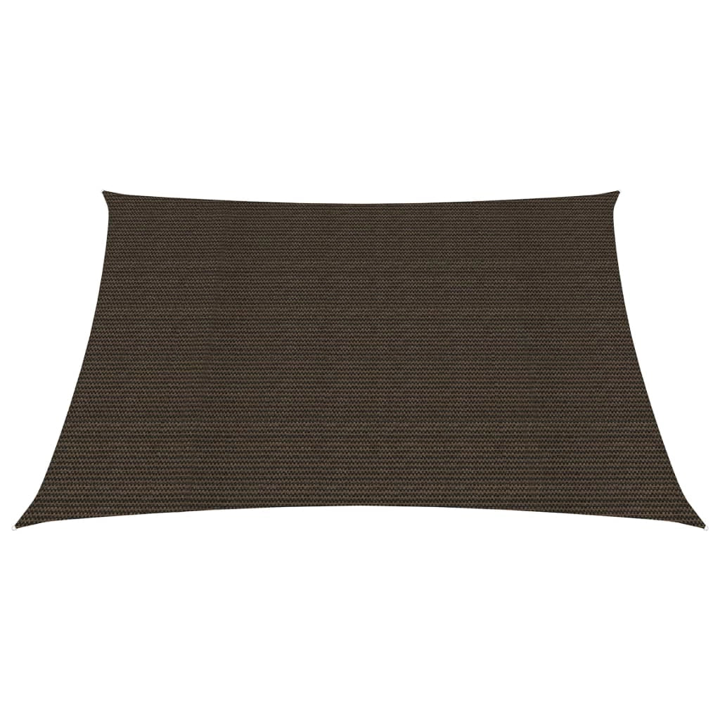 Vela ombreggiante/ombrellone 160 g/m² HDPE 2,5 x 2,5 m marrone 02_0009132