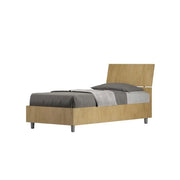 Letto singolo contenitore 80x200 testata inclinata quercia Demas