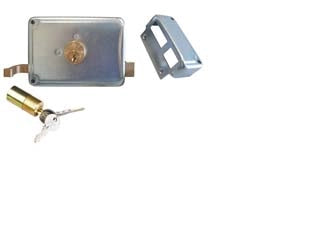 SERRATURA PER CANCELLO CATENACCIO+SCROCCO DOPPIO CILINDRO FISSO 2 MAND- - mm.50 DX (P2750100) - 1 pezzi FACCHINETTI