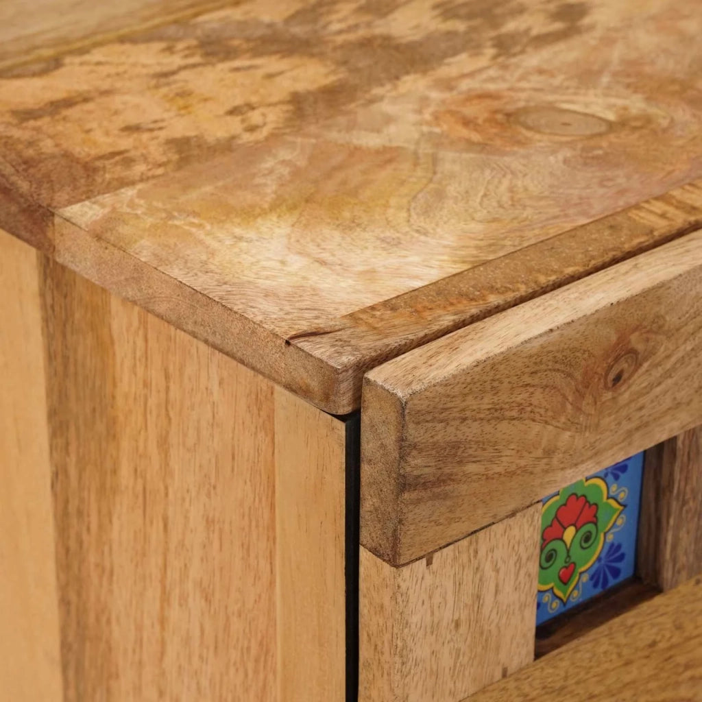 Armadio da Notte con cassetto Naturale 50 x 33 x 60 cm 4018268