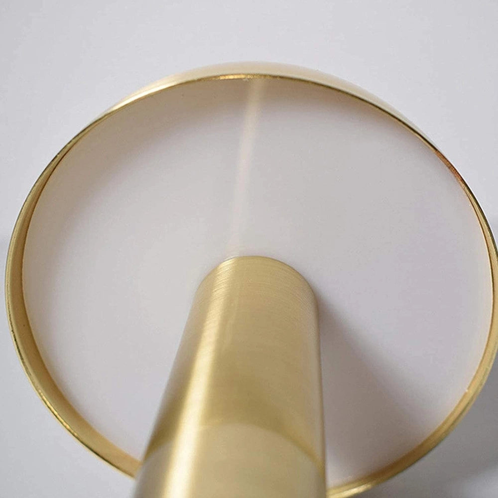 Trade Shop - Lampada Da Tavolo Effetto Bronzo Ricaricabile Usb Lume Luce Calda Per Bar Locali -