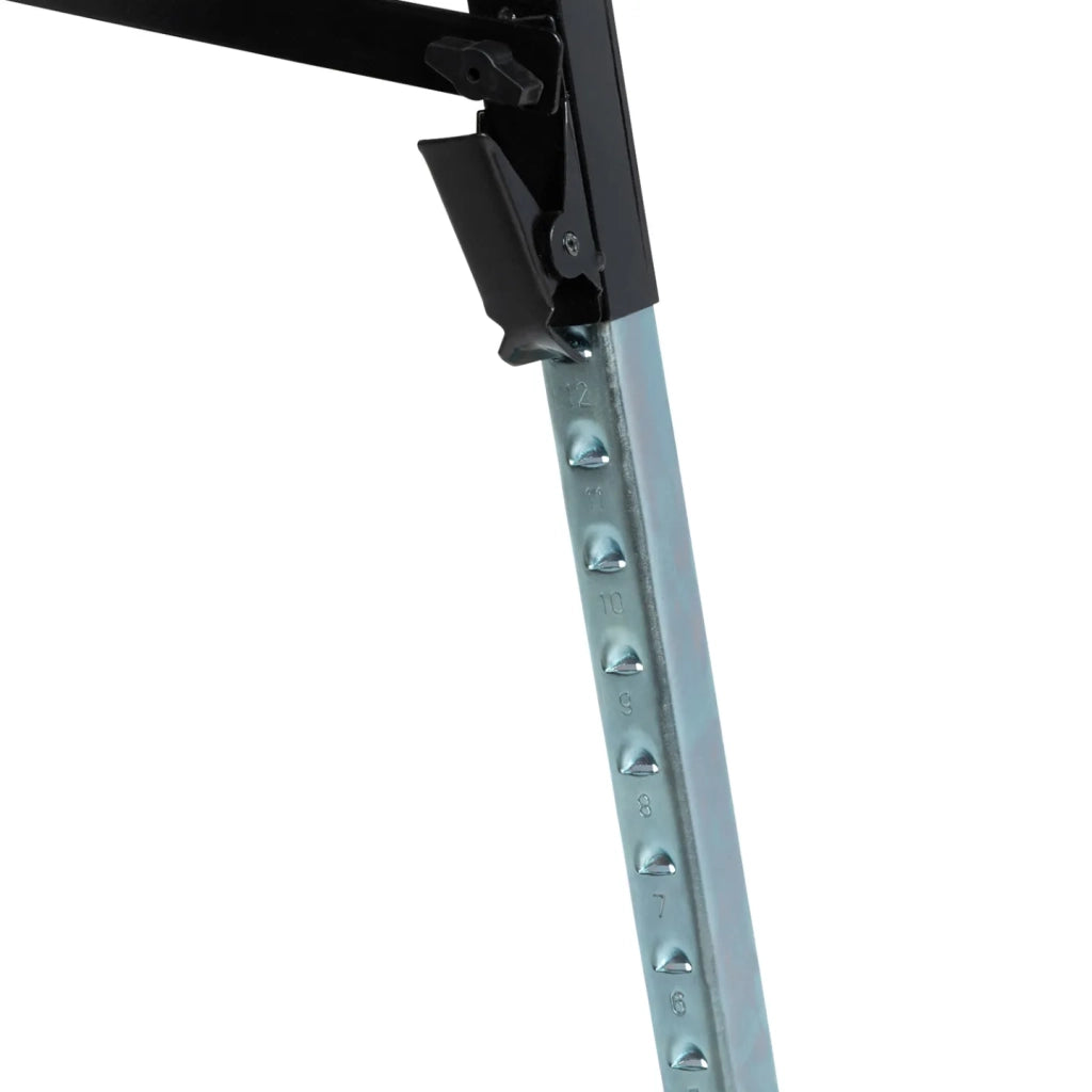 IDMarket - Set di 2 cavalletti telescopici pieghevoli con ampia piattaforma antiscivolo