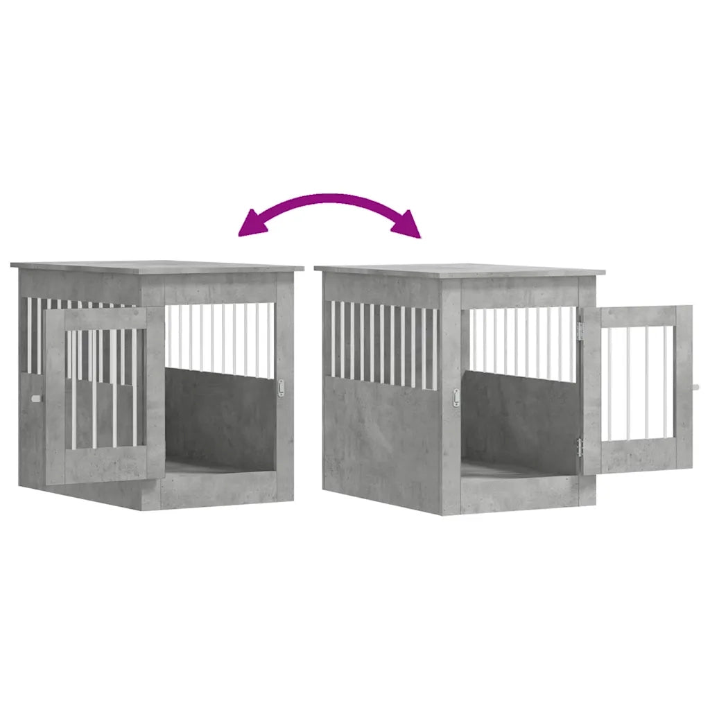 Gabbia Cani Arredamento Grigio Cemento 55x80x68cm Multistrato CFW9019577