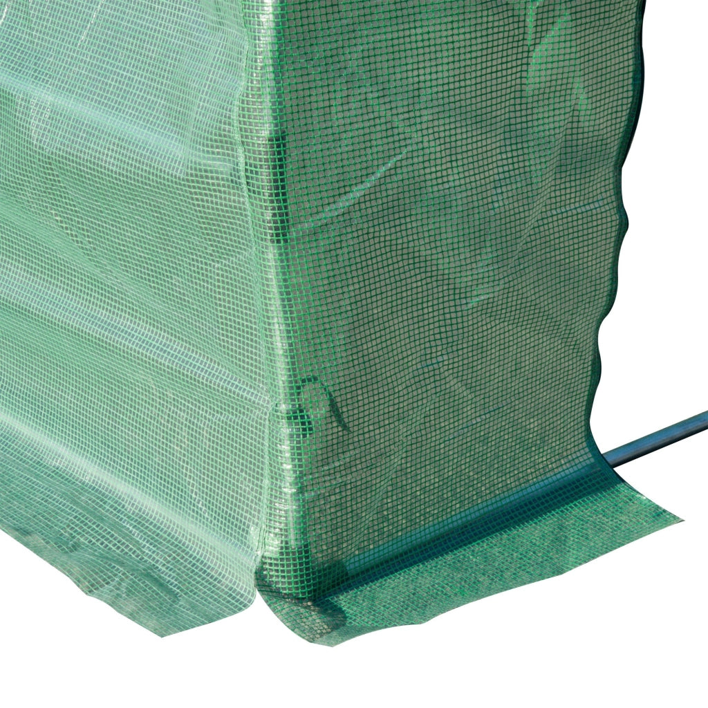 Telo di Ricambio per Serra da Giardino 6x3x2 m con 12 Finestre e Porta Avvolgibile Verde
