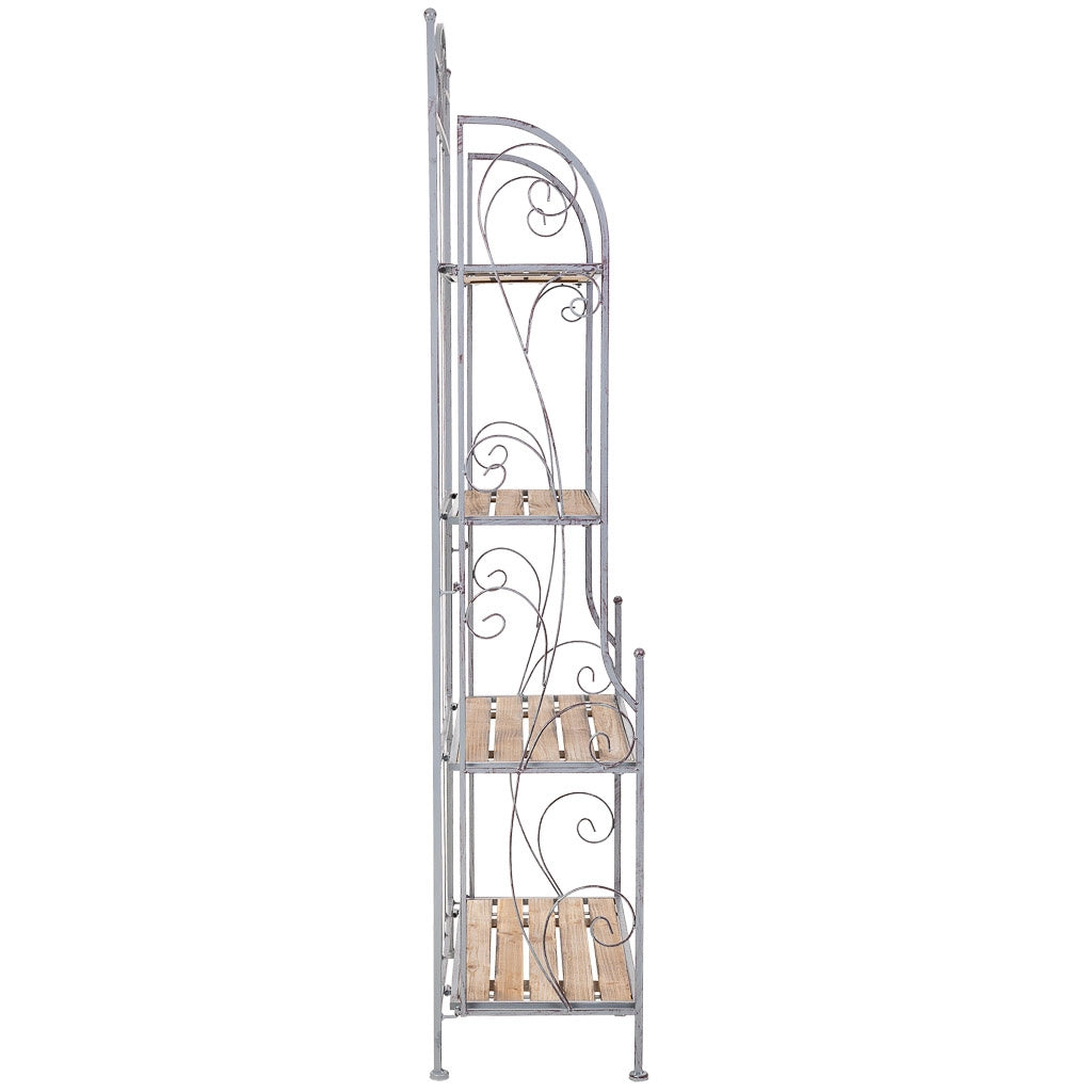 Mensola espositiva beige, 73x36x176h cm